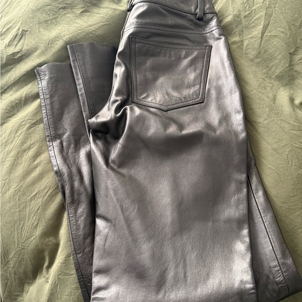 Wilsons Leather Black Skinny Pants